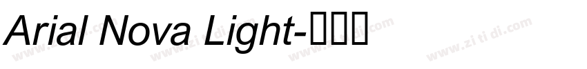 Arial Nova Light字体转换